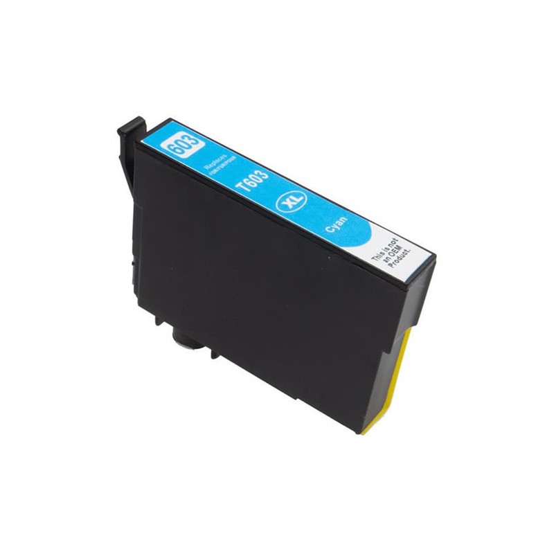 CARTUCCIA COMP. EPSON T603XL CIANO per WF2850 XP-2100 XP-2105 XP-3100 XP-3105 WF-2830 WF2810