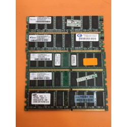 KIT LOTTO x5 MEMORIA RAM DDR 333MHZ 512MB