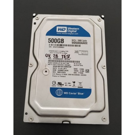 Hard Disk Desktop PC Western Digital 500GB WD5000AAKX S/N: WCAYUM017946S/N: WCAYUZ856924