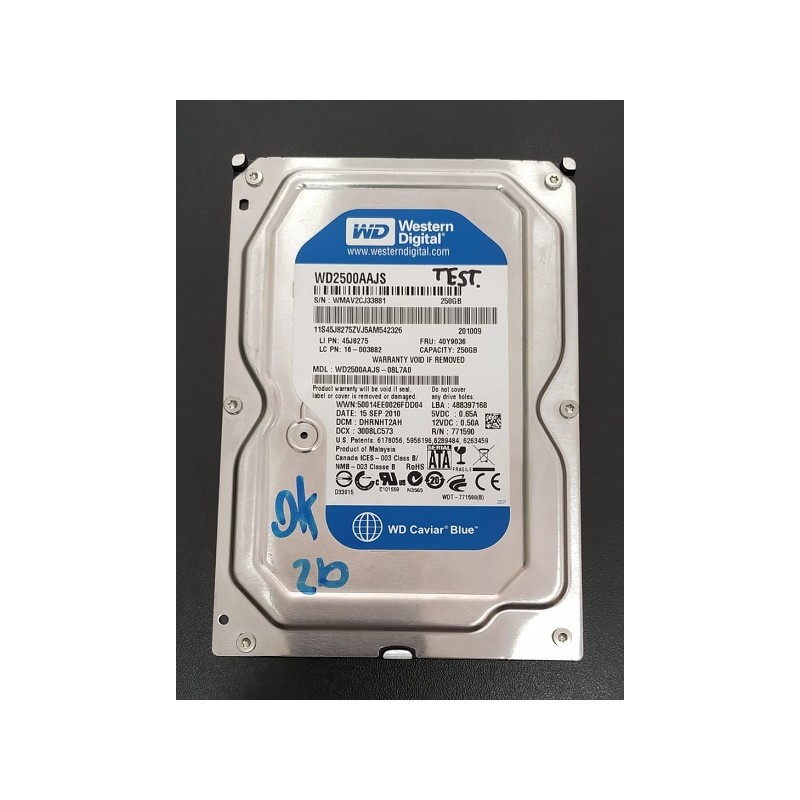 Hard Disk Pc Desktop Western Digital 250 GB WD2500AAJS