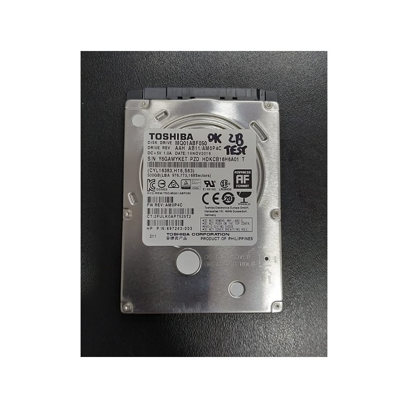 Hard Disk Toshiba 500GB MQ01ABF050