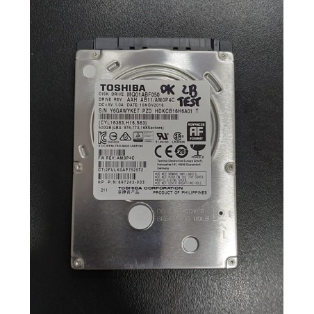 Hard Disk Toshiba 500GB MQ01ABF050