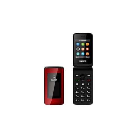 CELLULARE SAIET LIKE ST-MC20-R 2 SIM 2 DISPLAY ROSSO