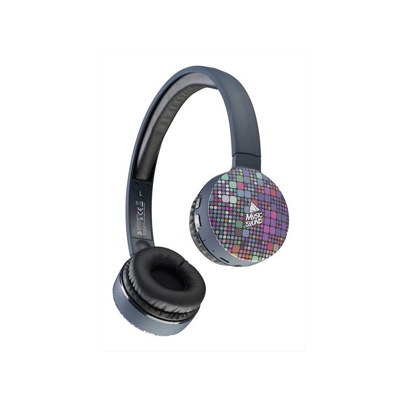 CUFFIE BLUETOOTH CON MICROFONO PAILLETT MUSIC SOUND CELLULARLINE