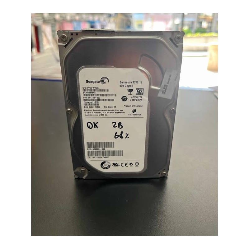 Hard Disk Seagate 500GB Sata 3,5 ST3500418AS