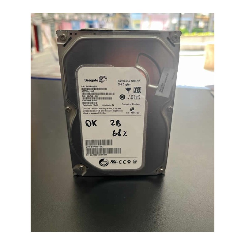 Hard Disk Seagate 500GB Sata 3,5 ST3500418AS