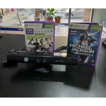 Sensore Kinect Xbox 360 + 2 Giochi