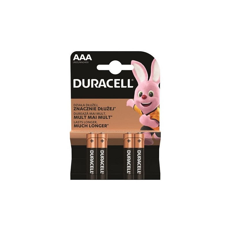 Duracell Alkaline 4 Batterie AAA Ministilo LR03 1.5V