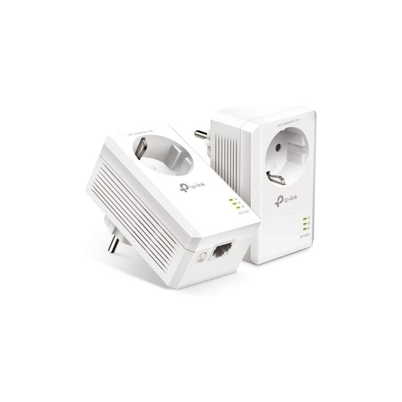 Kit Powerline TP-Link TL-PA7017P Con Presa Passante Schuko Ethernet 1000Mbps