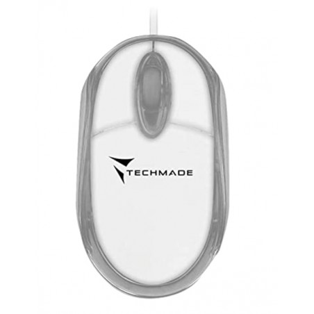 MOUSE OTTICO USB TECHMADE TM-2023-WH WHITE