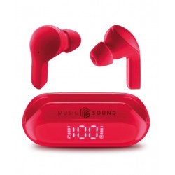 AURICOLARE Bluetooth TWS SLIDE MS ROSSO BTMSTWSSLIDER