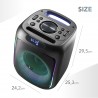 Cassa Bluetooth Music Sound Sound BOX Luci Rgb 40Watt BTSPKMSBOXSMALLK