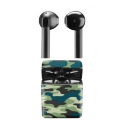 Auricolare Bluetooth TWS MS Custodia di Ricarica BTMSTWSCAPSULE211 Camouflage