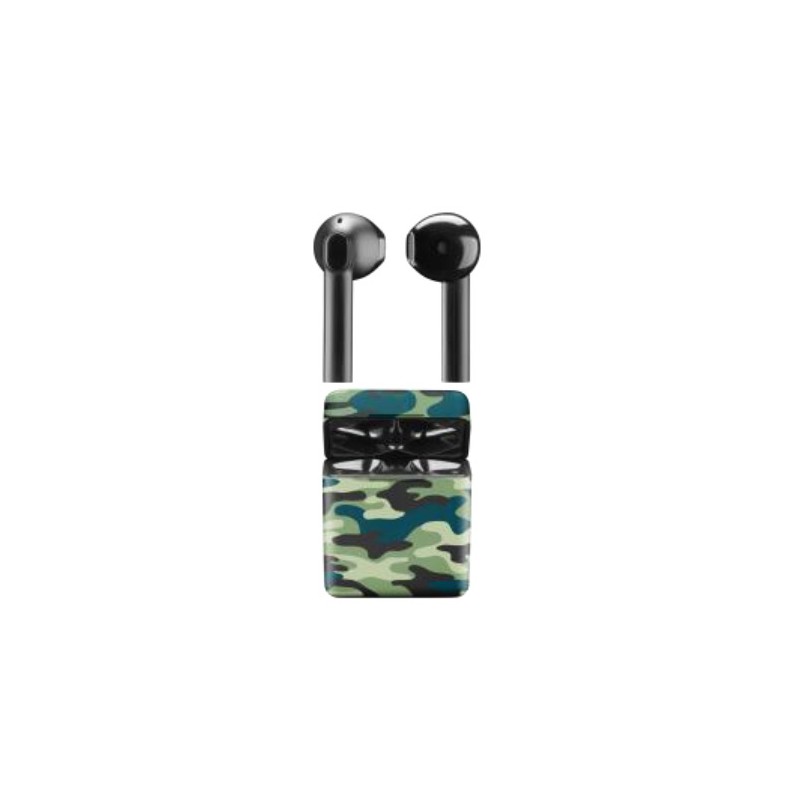Auricolare Bluetooth TWS MS Custodia di Ricarica BTMSTWSCAPSULE211 Camouflage