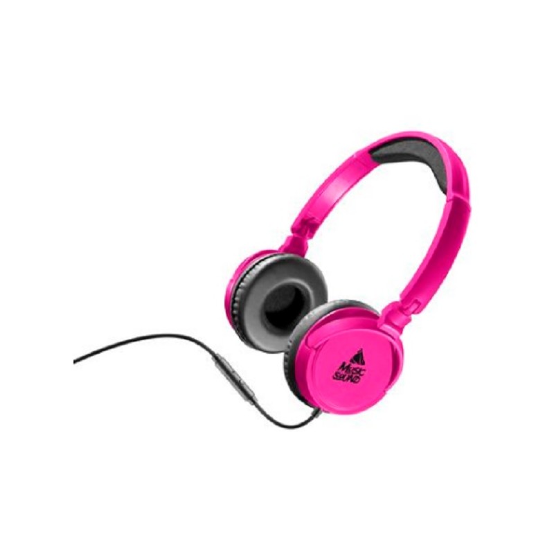 Cuffia con Microfono Music Sound Rosa MUSICSOUNDFULLCP