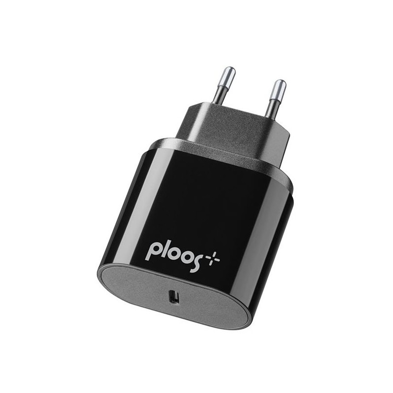 Carica Batterie da Rete FastCharge PD 25W USB-C Nero PLTCUSBCPD25WK Ploos