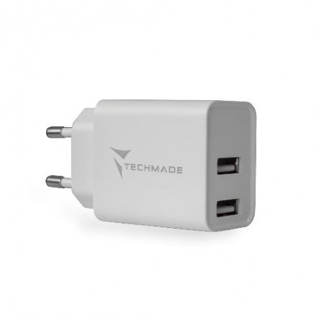 CARICABATTERIA DA RETE USB TECHMADE TM-TC046AA