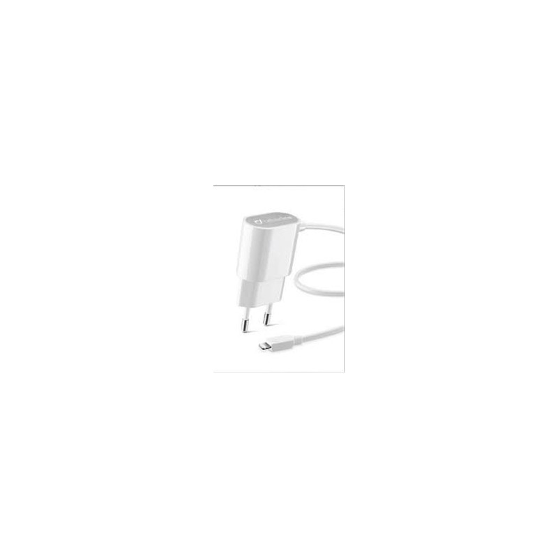 CARICABATTERIA MFI IPHONE 5/5s/6/6s/7 BIANCO CELLULARLINE