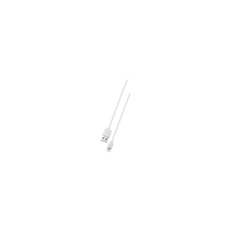 CAVO USB 1M LIGHTNING BIANCO PLBCABMFI1MW PLOOS by Cellularline