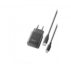 KIT Carica Batterie rete USB-C to Lightning PLTCKITC2LPD18WK NERO