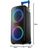 Cassa Bluetooth Music Sound SOUND BOX Luci Rgb 80Watt BTSPKMSBOOMBOXK