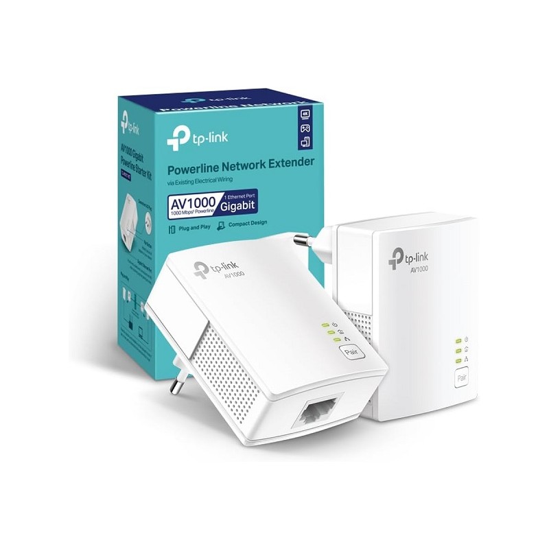 Adattatore Ethernet per Rete Elettrica Powerline Kit Multipack Tp-Link TL-PA7017