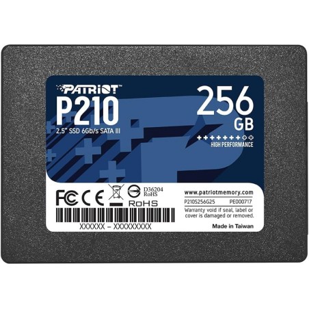 Hard Disk 2,5 Ssd 256GB Patriot P210S256G25