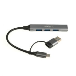 HUB USB-C 3.2 2 IN 1 A 4 PORTE USB-A EWENT EW1154