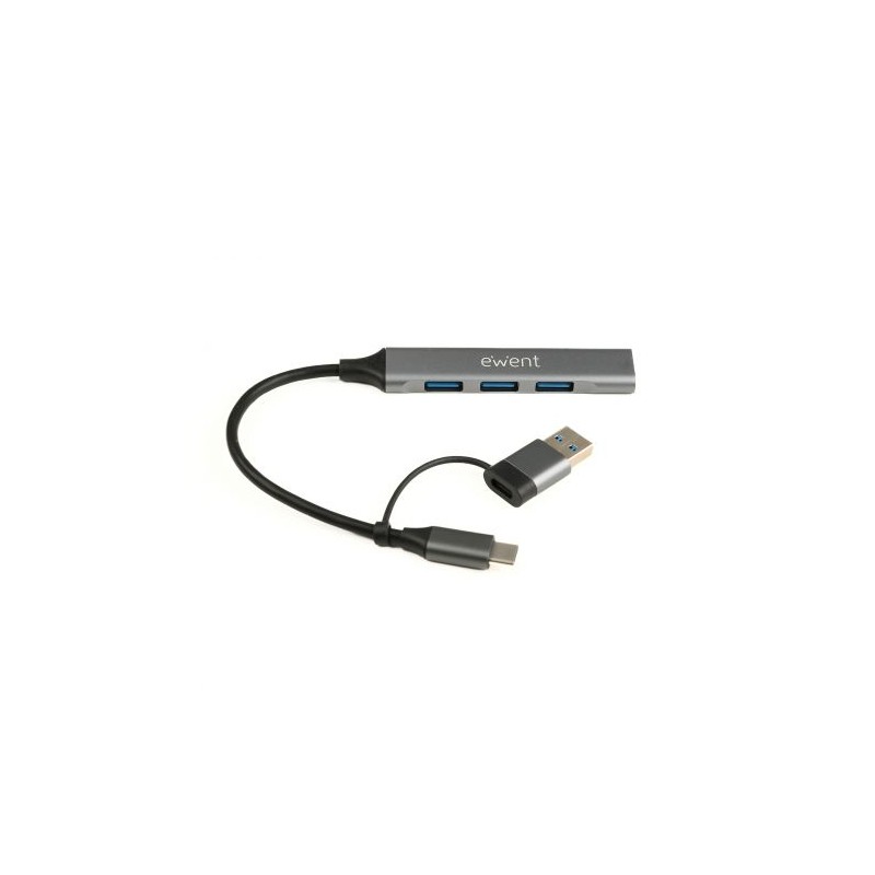 HUB USB-C 3.2 2 IN 1 A 4 PORTE USB-A EWENT EW1154