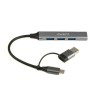 HUB USB-C 3.2 2 IN 1 A 4 PORTE USB-A EWENT EW1154